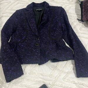 Nanette lepore  peplum tweed blazer
